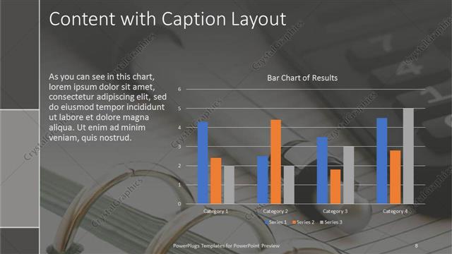 Content with Caption presentation slide layout