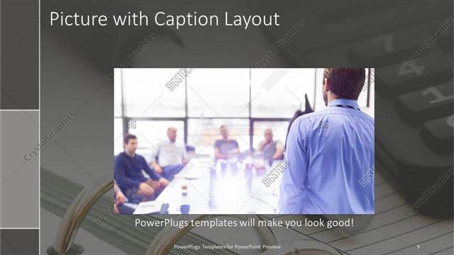 Picture with Caption presentation slide layout