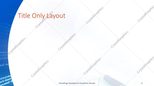 Title Only presentation slide layout