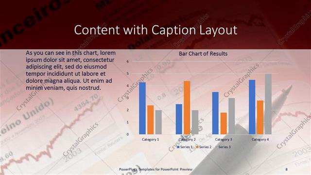 Content with Caption presentation slide layout