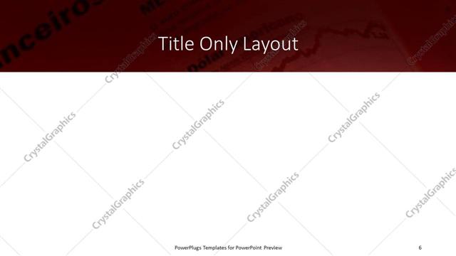 Title Only presentation slide layout