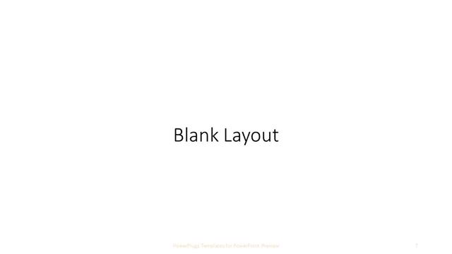 Blank presentation slide layout