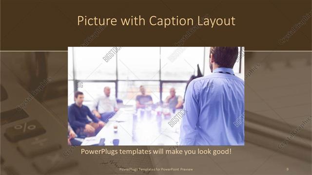 Picture with Caption presentation slide layout