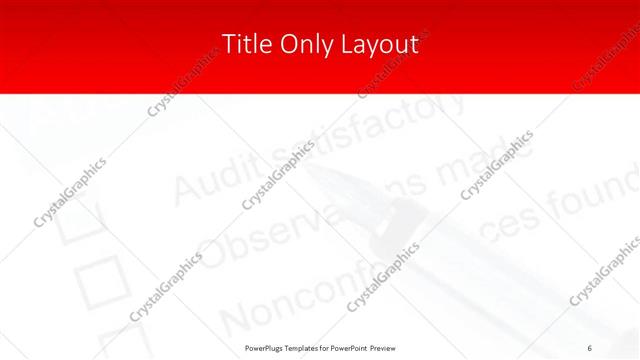 Title Only presentation slide layout