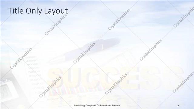 Title Only presentation slide layout