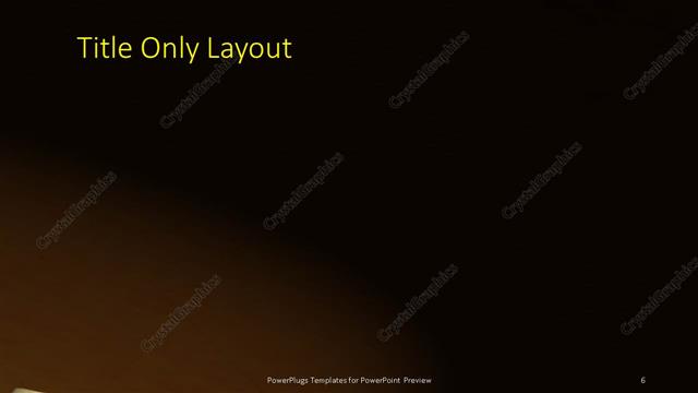 Title Only presentation slide layout