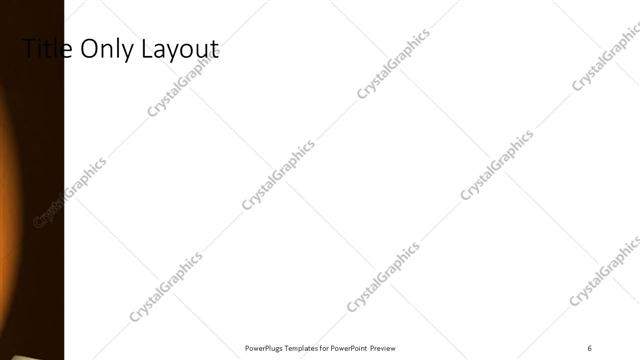 Title Only presentation slide layout