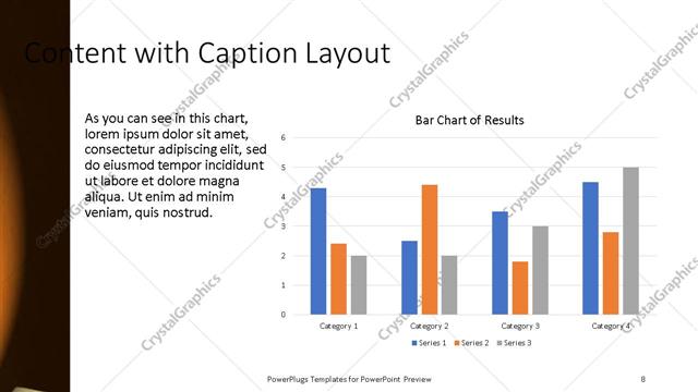 Content with Caption presentation slide layout