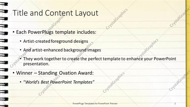 Title and Content presentation slide layout
