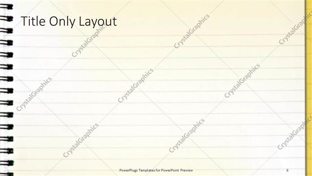 Title Only presentation slide layout