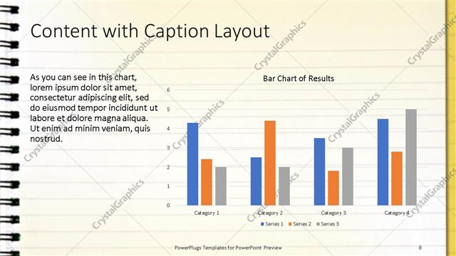 Content with Caption presentation slide layout