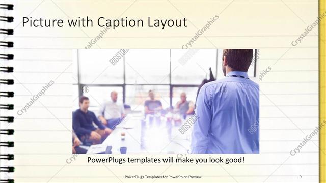 Picture with Caption presentation slide layout