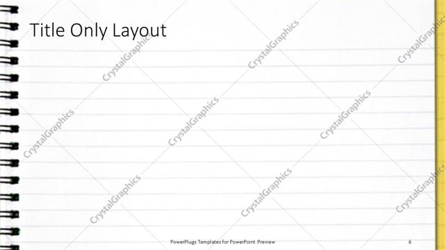 Title Only presentation slide layout