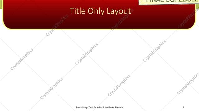 Title Only presentation slide layout