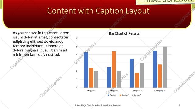 Content with Caption presentation slide layout