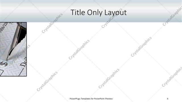 Title Only presentation slide layout