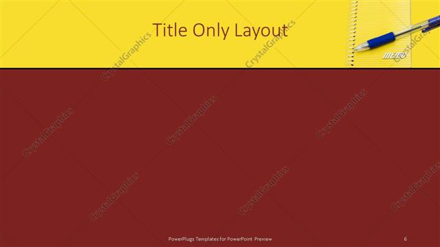 Title Only presentation slide layout