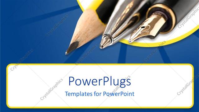  Presentation with fountain pen - Pencil, ball point pen, and fountain pen