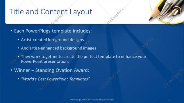 Title and Content presentation slide layout