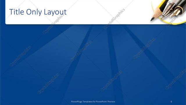Title Only presentation slide layout