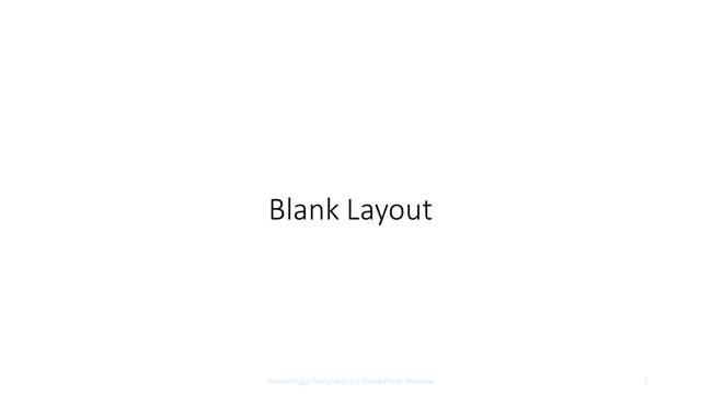 Blank presentation slide layout