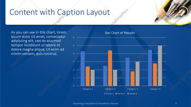 Content with Caption presentation slide layout
