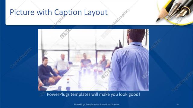 Picture with Caption presentation slide layout