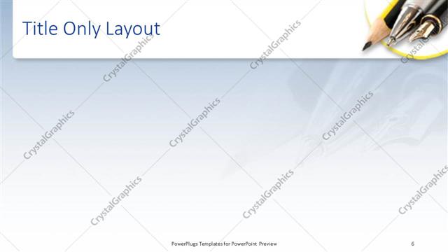 Title Only presentation slide layout