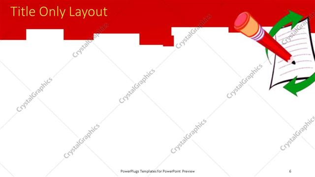 Title Only presentation slide layout