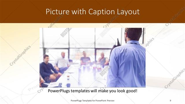Picture with Caption presentation slide layout