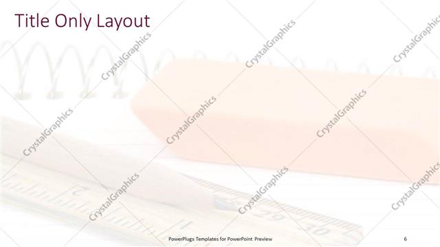 Title Only presentation slide layout