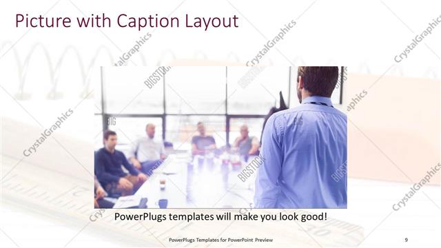Picture with Caption presentation slide layout