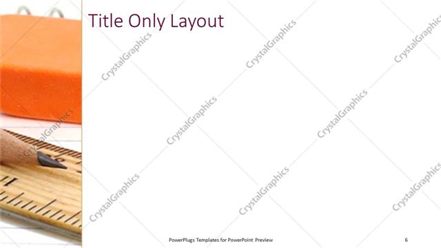 Title Only presentation slide layout