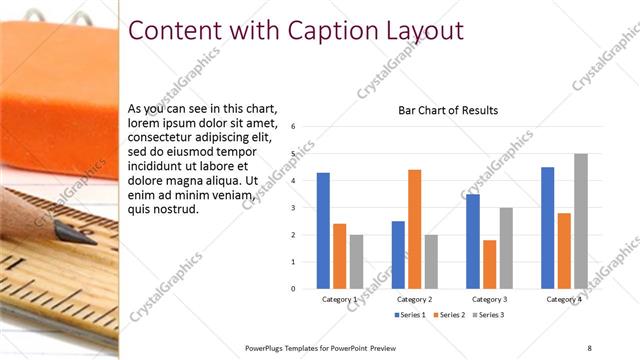 Content with Caption presentation slide layout