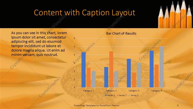 Content with Caption presentation slide layout
