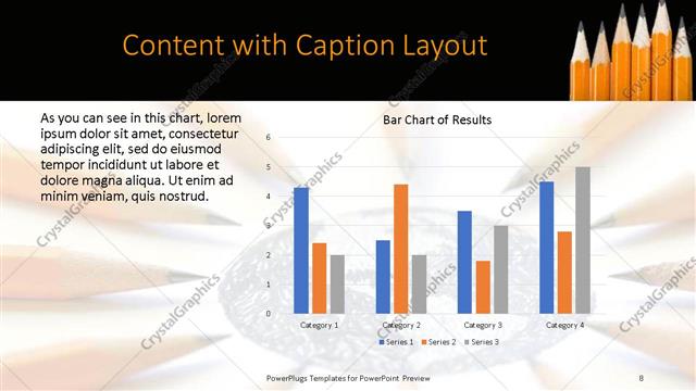 Content with Caption presentation slide layout