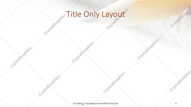 Title Only presentation slide layout