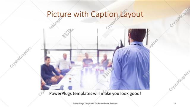 Picture with Caption presentation slide layout