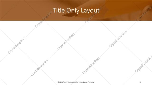 Title Only presentation slide layout