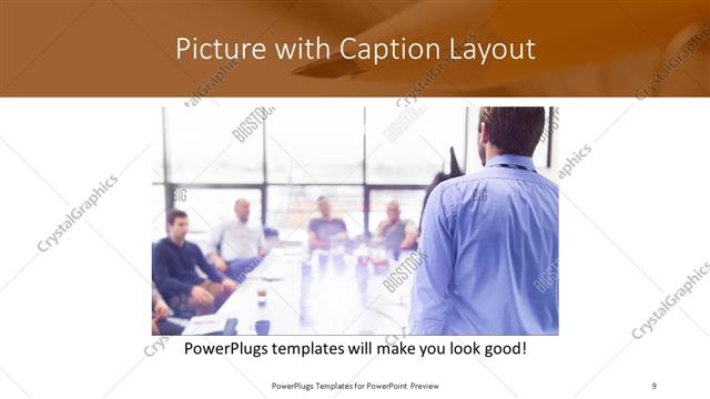 Picture with Caption presentation slide layout
