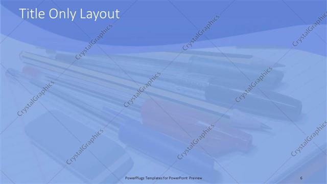 Title Only presentation slide layout