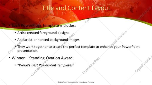 Title and Content presentation slide layout