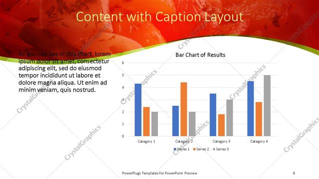 Content with Caption presentation slide layout