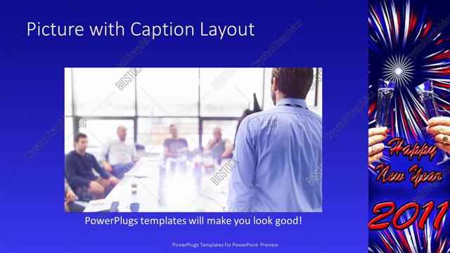 Picture with Caption presentation slide layout