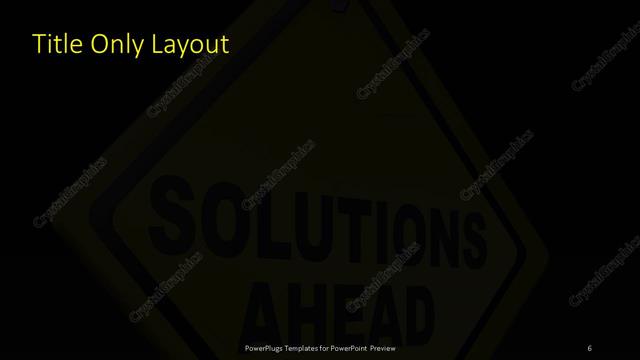 Title Only presentation slide layout