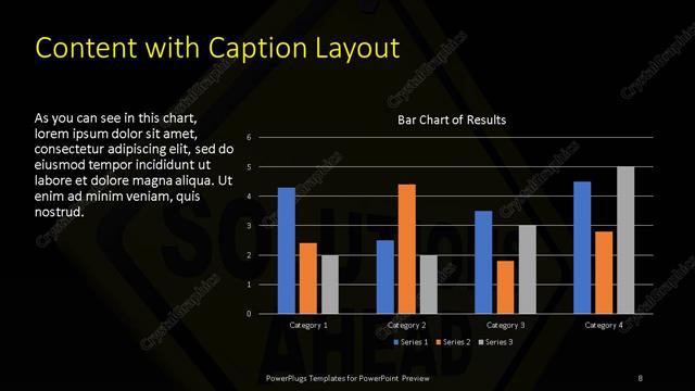 Content with Caption presentation slide layout