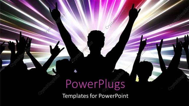  Presentation with dancing - People dancing and partying with high energy