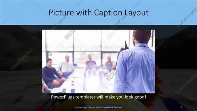 Picture with Caption presentation slide layout