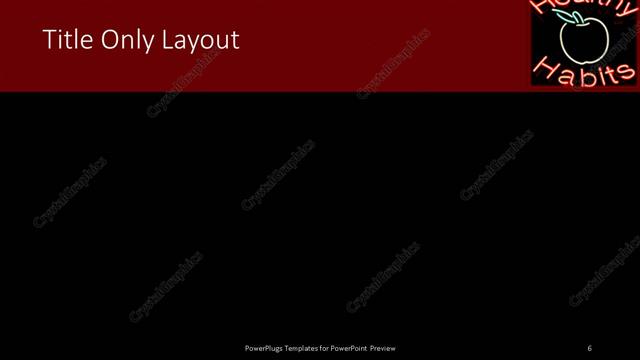 Title Only presentation slide layout