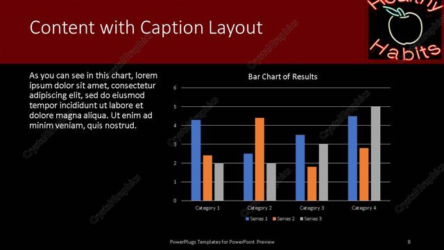 Content with Caption presentation slide layout